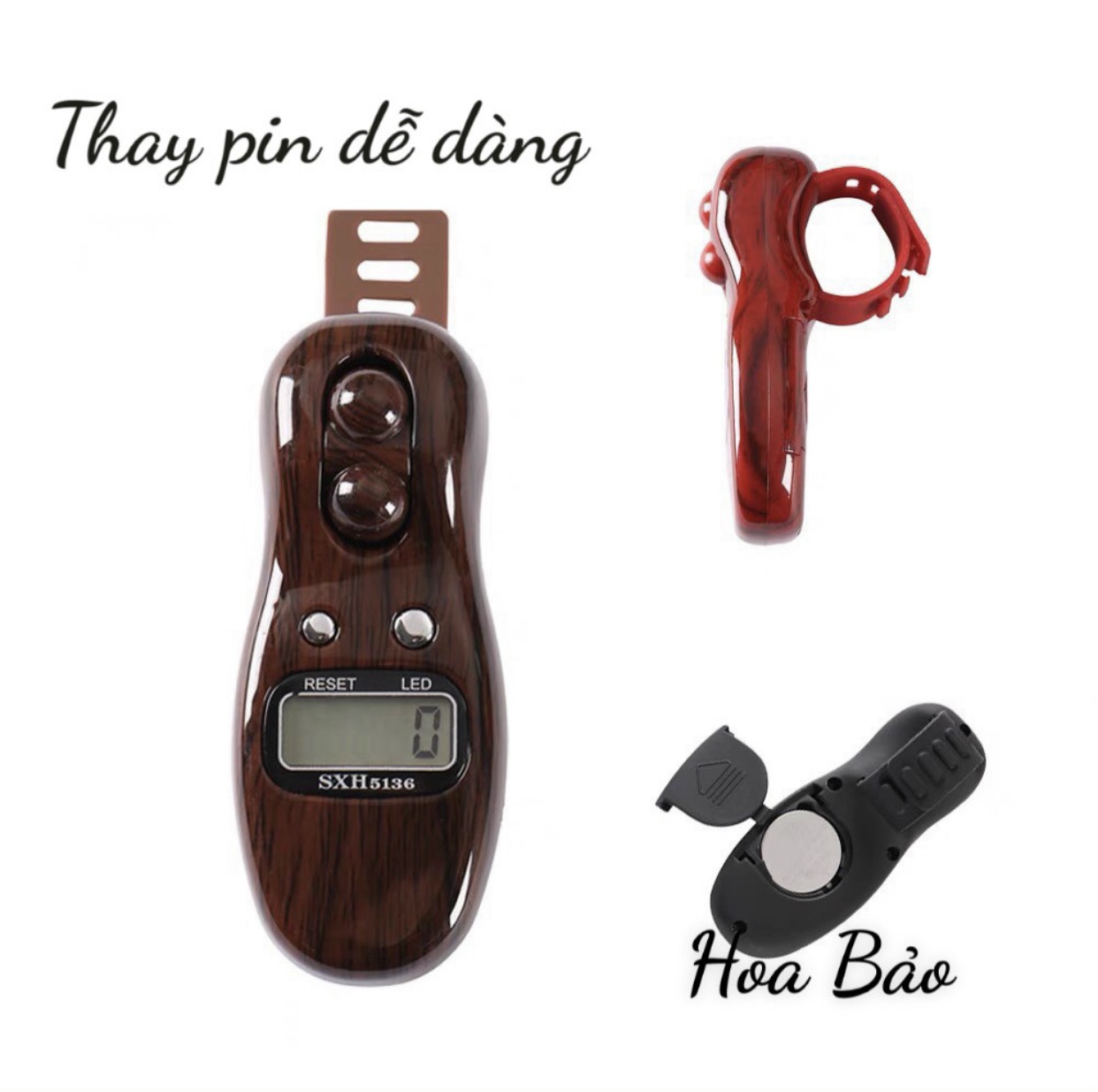 Máy Đếm Số Niệm Phật, có đèn led - Dạng chuỗi Cao Cấp