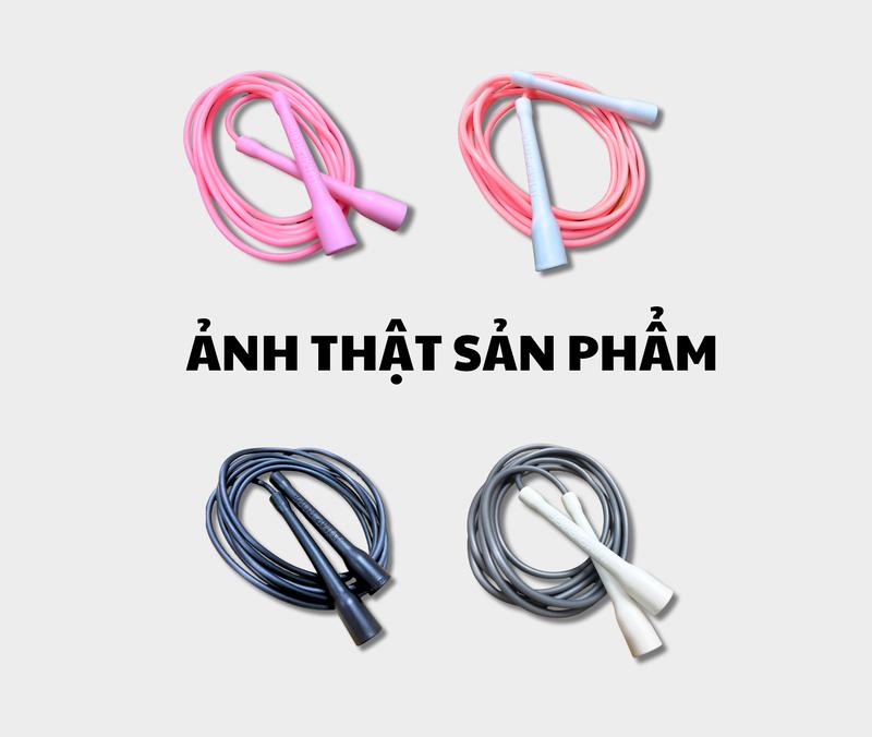 Dây nhảy tốc độ dododios chất liệu PVC 6mm, Tập thể lực, Cadio tại nhà - Hàng chính hãng, Dây Nhảy Chống Xoắn
