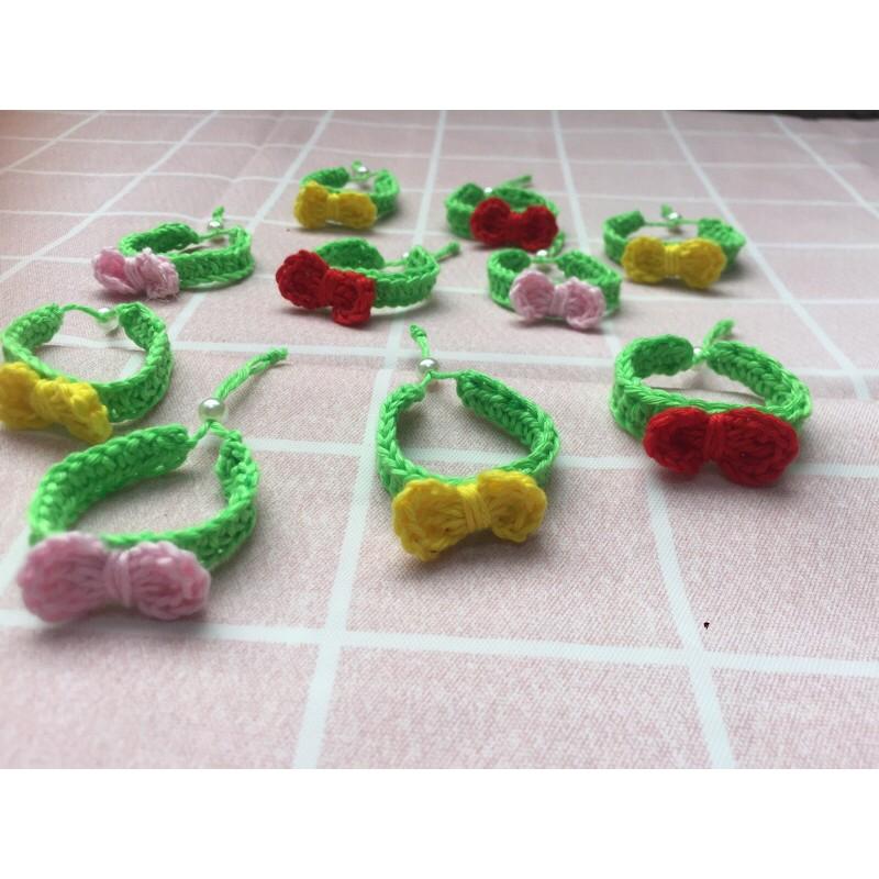 Vòng cổ cho hamster hình nơ nhiều màu