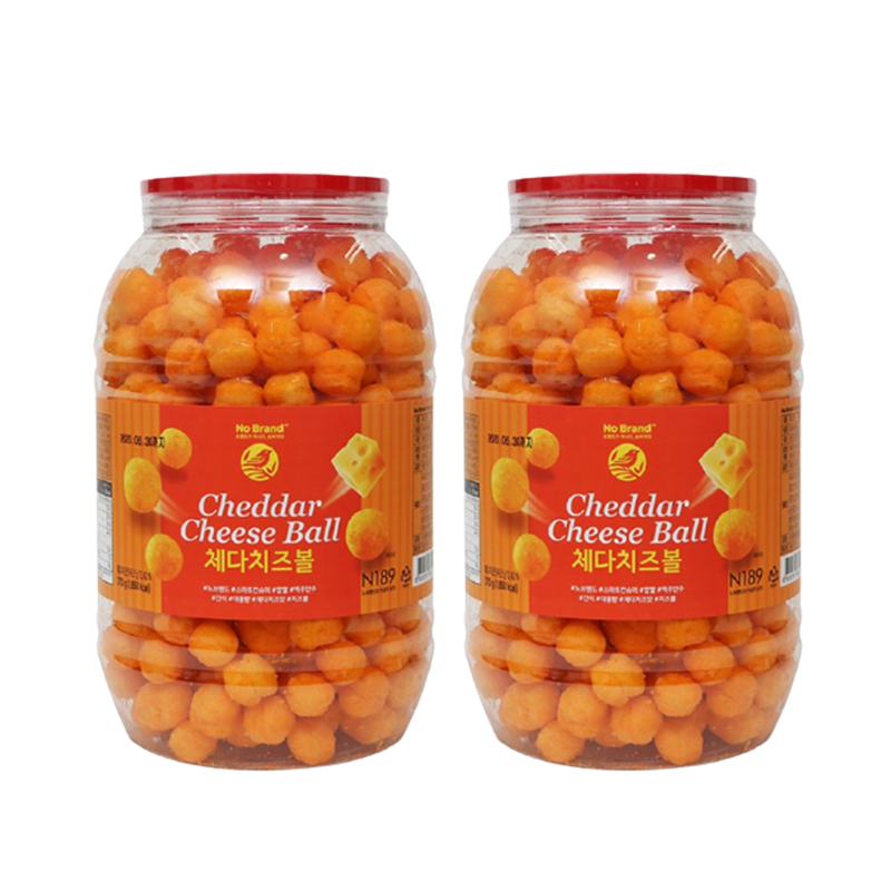 [Combo 2] Snack Cheese Ball Phô Mai Viên Size Jumbo No Brand 370g