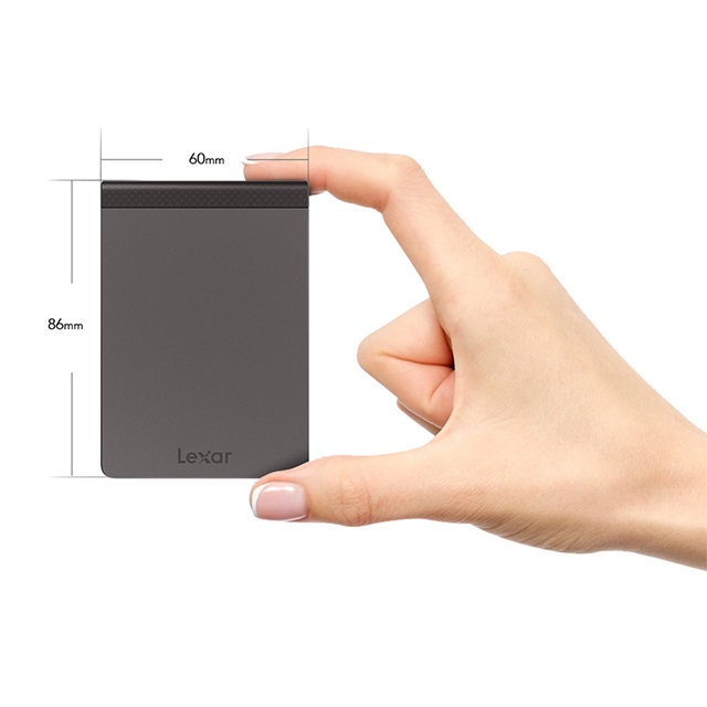 Ổ cứng SSD di động Lexar SL200 2TB Portable USB Type C 3.1 550MB/s - Hàng Chính Hãng