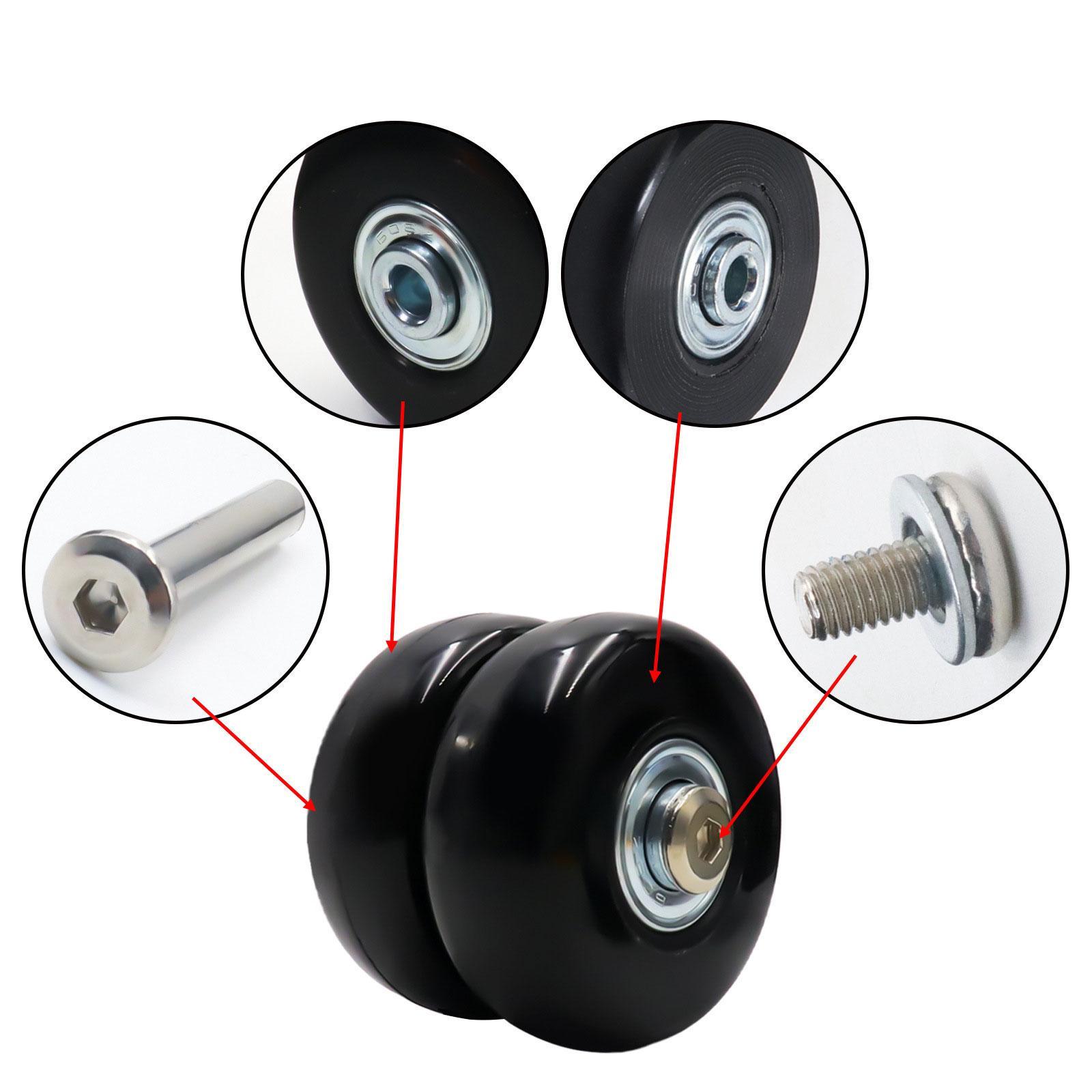 4 Pieces Travel Luggage Wheels Suitcase Casters for Suitcase Trolley Luggage