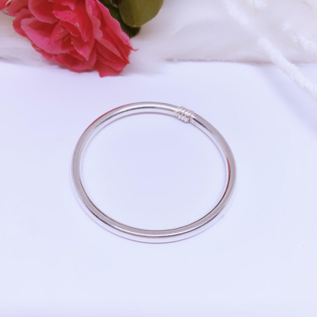 VÒNG TAY TRƠNbạc đẹp đơn giản ,nhẹ nhàng chuẩn bạc ta