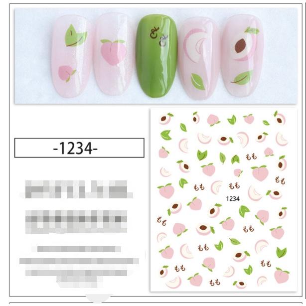 sticker trang trí nail 1234