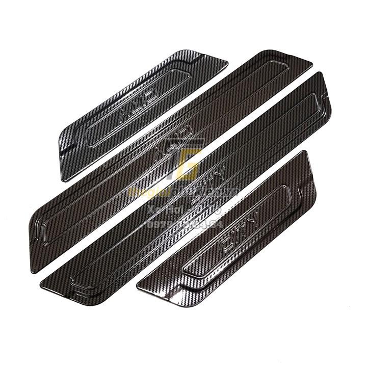 Bộ Ốp bậc cửa, Nẹp bước chân dành cho Honda City 2015-2021 vân Carbon