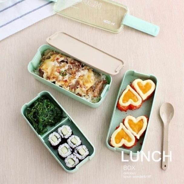 Hộp cơm lúa mạch 3 tầng mẫu mới