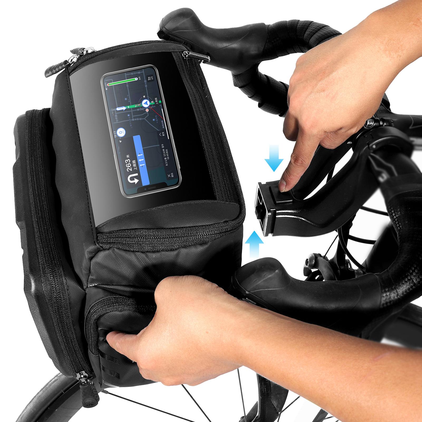 Túi Đựng Máy Ảnh Gs6 Gắn Ghi Đông Xe Đạp Tiện Lợi Dung Tích 4l chống nước , phản quang