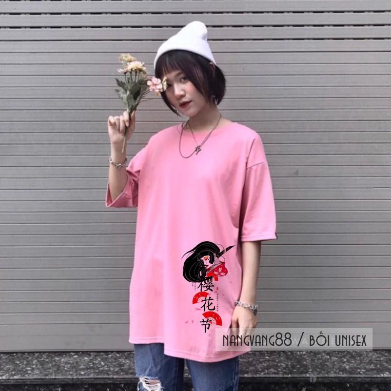 Áo Thun Tay Lỡ Unisex Kiếm Sĩ Samurai