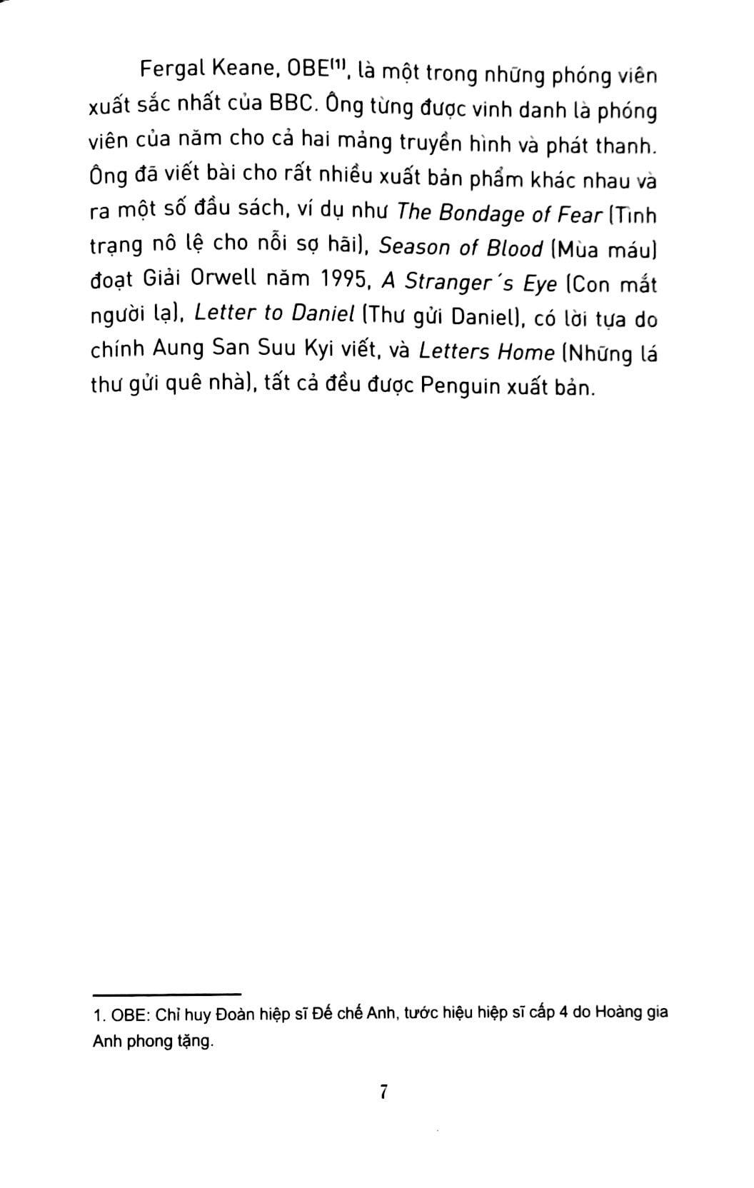 Sách Thư Gửi Từ Miến Điện