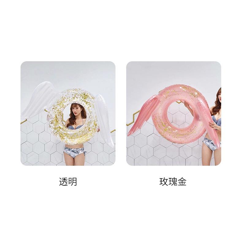 Phao bơm hơi khổng lồ cho người lớn Đồ chơi tiệc bể bơi màu xanh lá cây Góc cánh Vòng đi trên nệm hơi Vòng bơi Boia