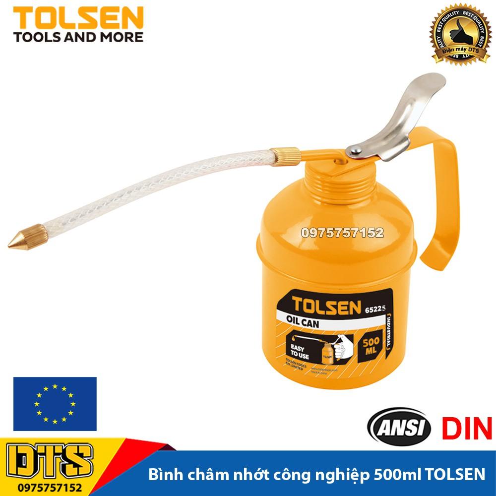 Bình châm nhớt công nghiệp kim loại cho máy móc cơ khí, ống nhựa dẻo TOLSEN 500ml (Vịt dầu kim loại)- Tiêu chuẩn Châu Âu