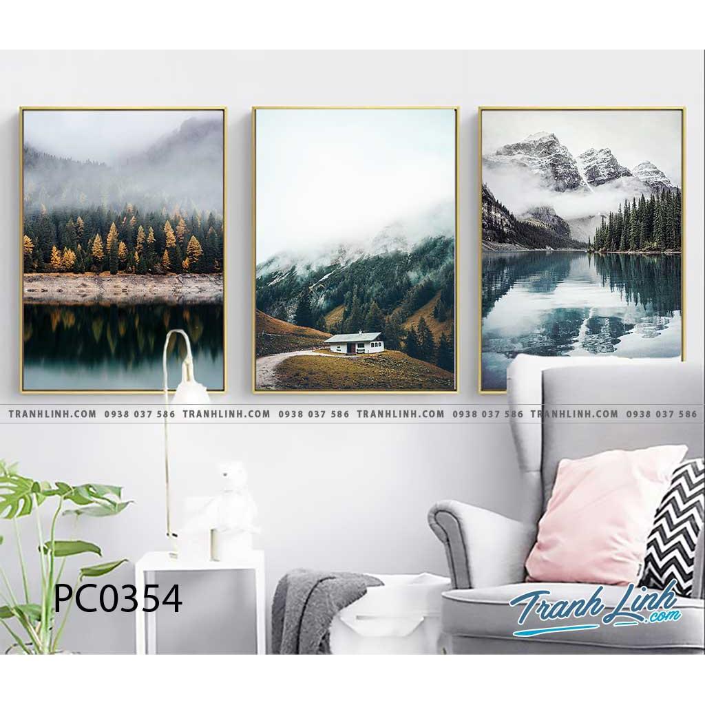 Bộ 3 tranh canvas hòa mình cùng thiên nhiên