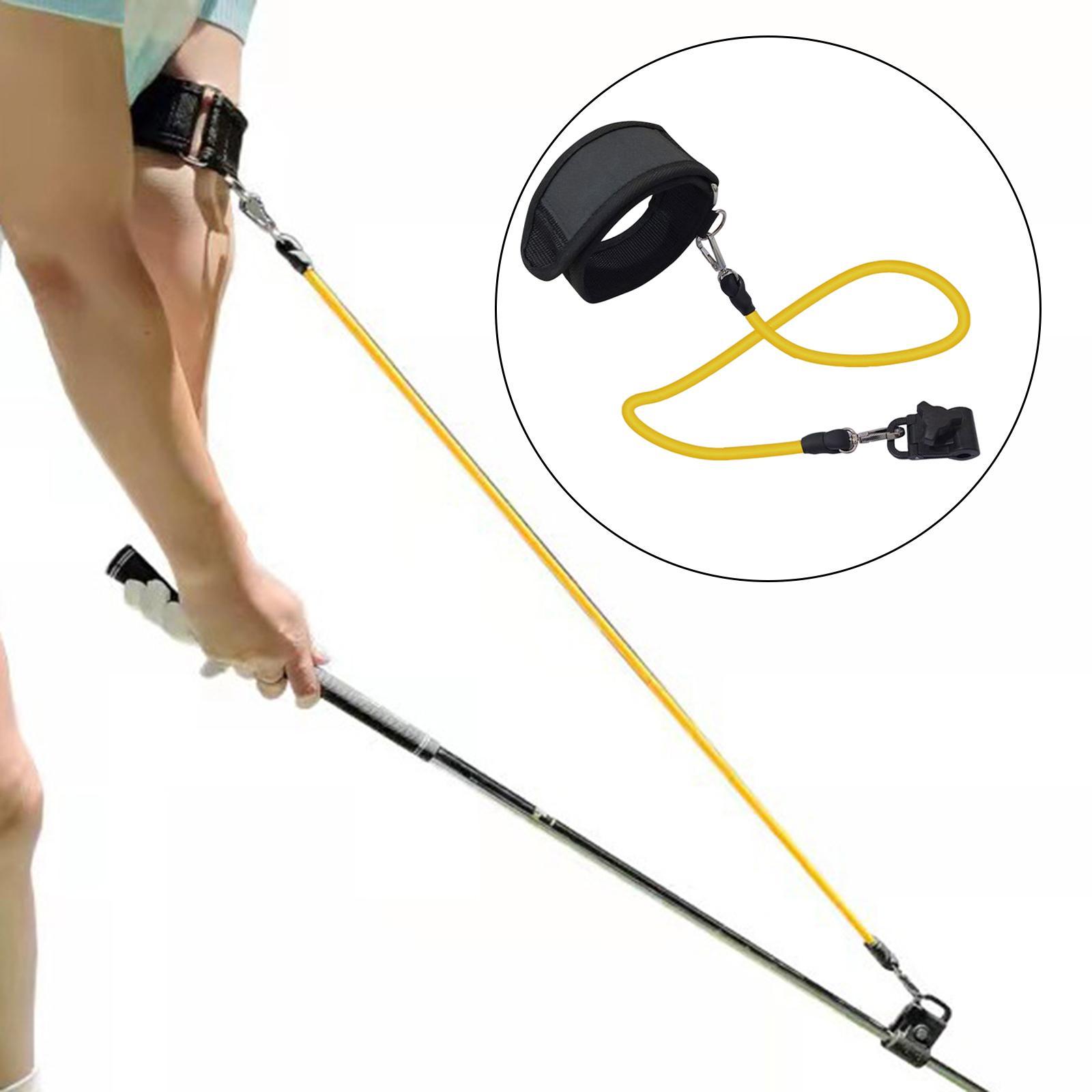Golf Swing Trainer Training Aid Belt Elastic Resistance Rope Practice Band