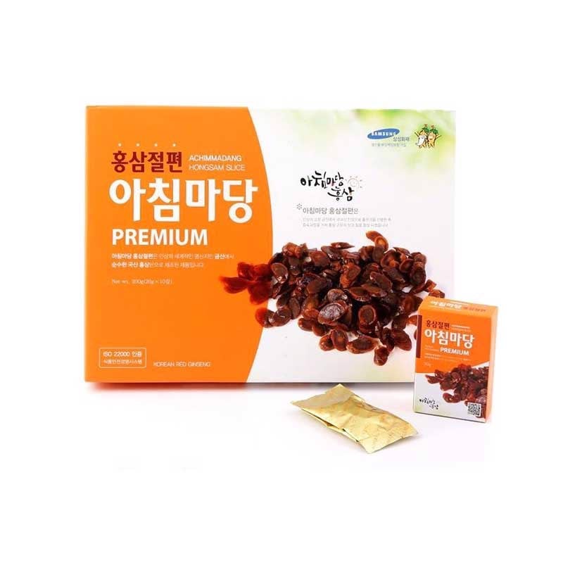 Hồng Sâm Lát Tẩm Mật Ong Achimmadang 200g cho người huyết áp thấp, giúp giảm mệt mỏi, ổn định huyết áp, tăng cường đề kháng