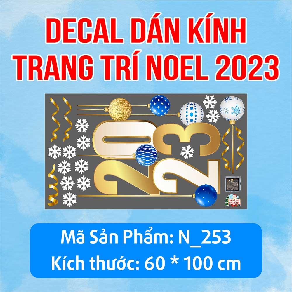 DECAL TRANG TRÍ GIÁNG SINH 2023 COMBO SỐ 12