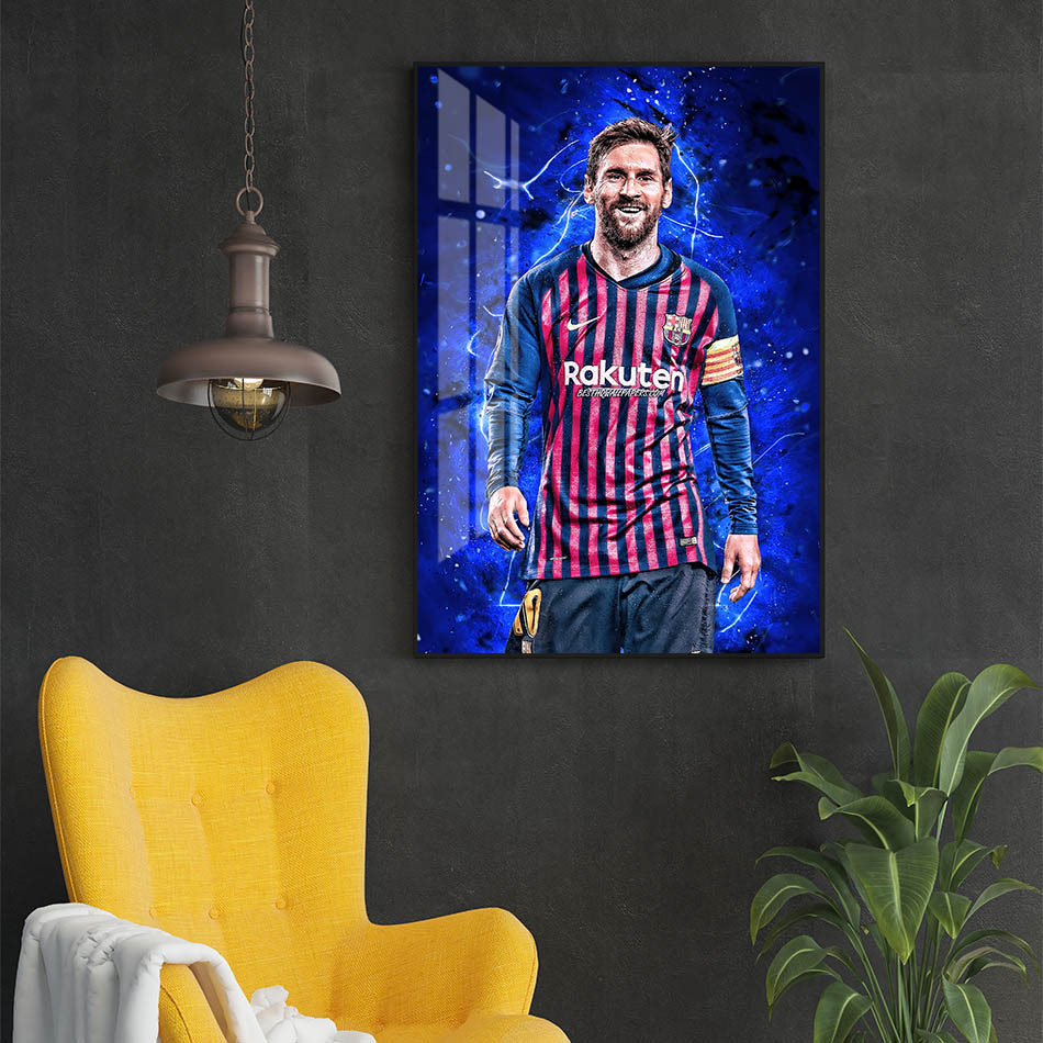 Tranh canvas cầu thủ bóng đá Messi FB001