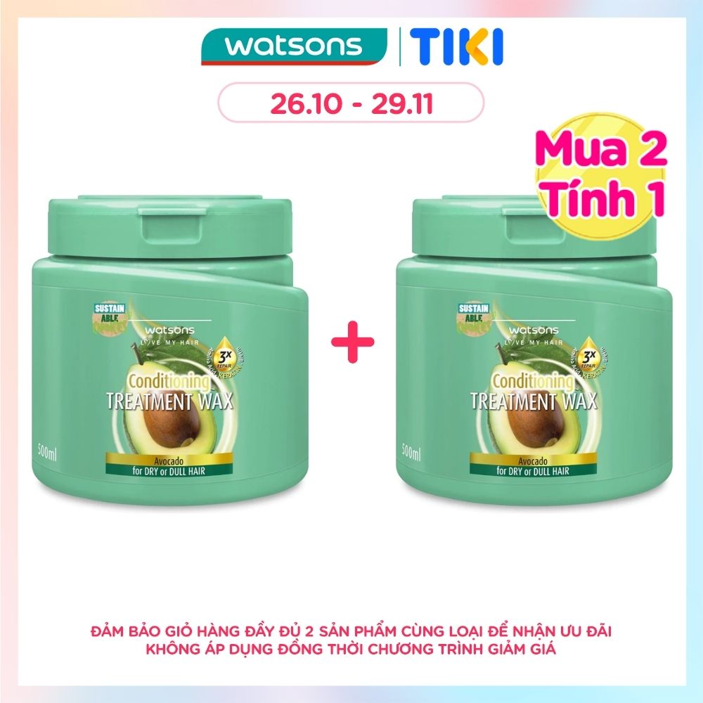 Kem Ủ Tóc Watsons Chiết Xuất Quả Bơ 400ml