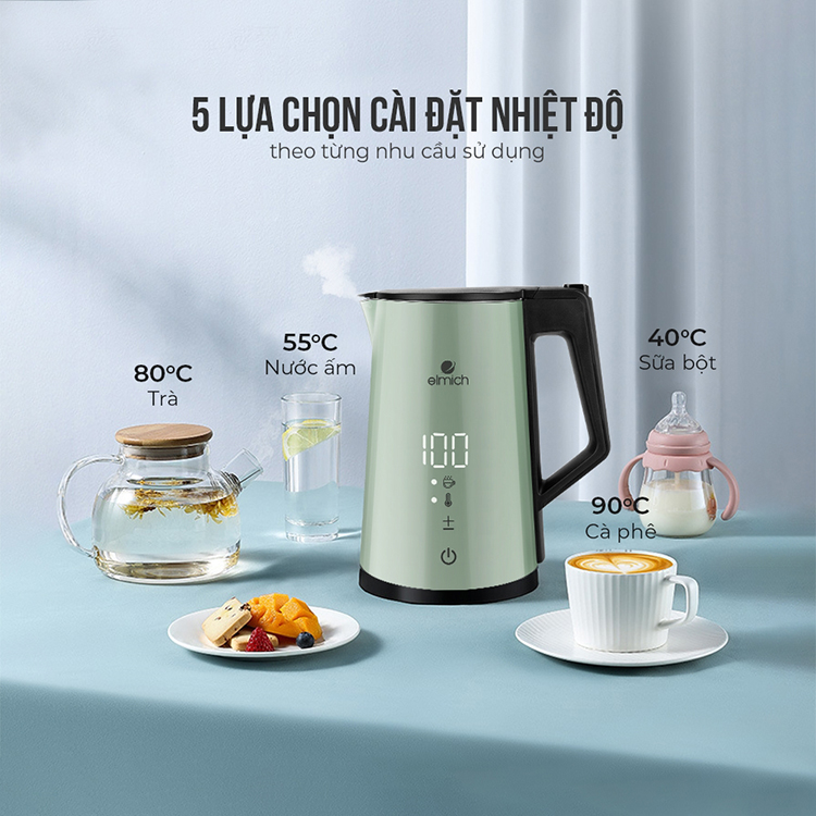 Ấm đun siêu tốc Elmich 1.7L KEE-3856 - Hàng chính hãng