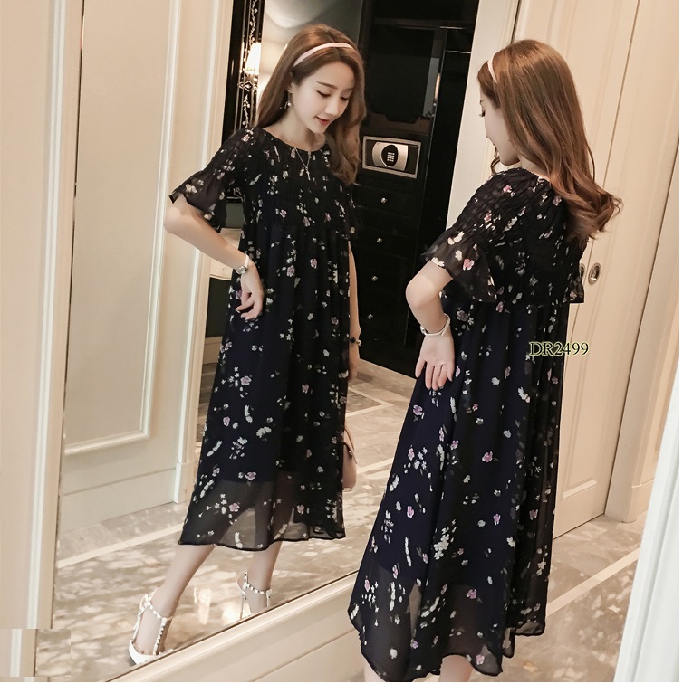 ĐẦM BẦU CHIFFON DÁNG DÀI ĐIỆU ĐÀ DR2499