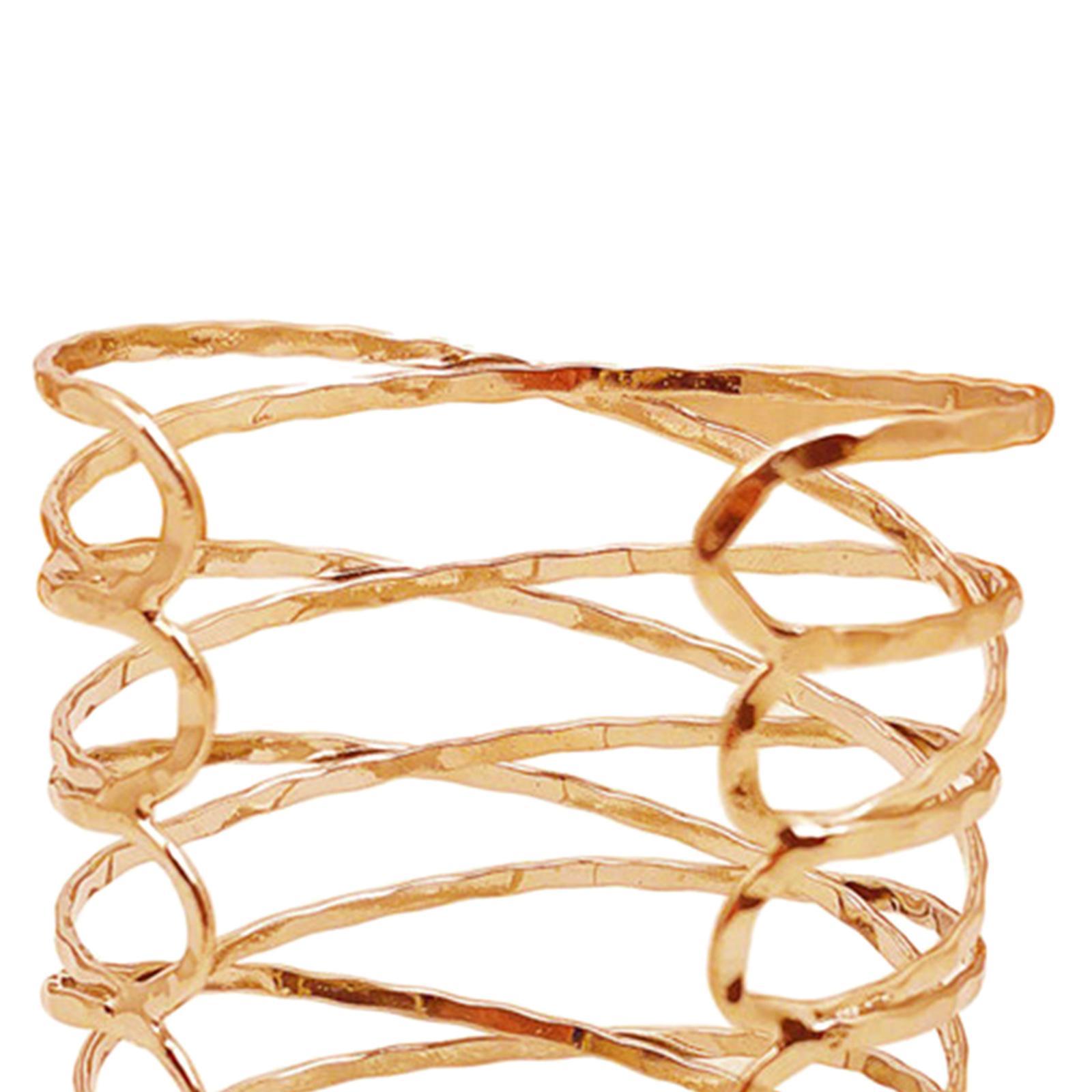Women Upper Arm Band Armlet Multilayer Bangle Bracelet Jewelry Golden