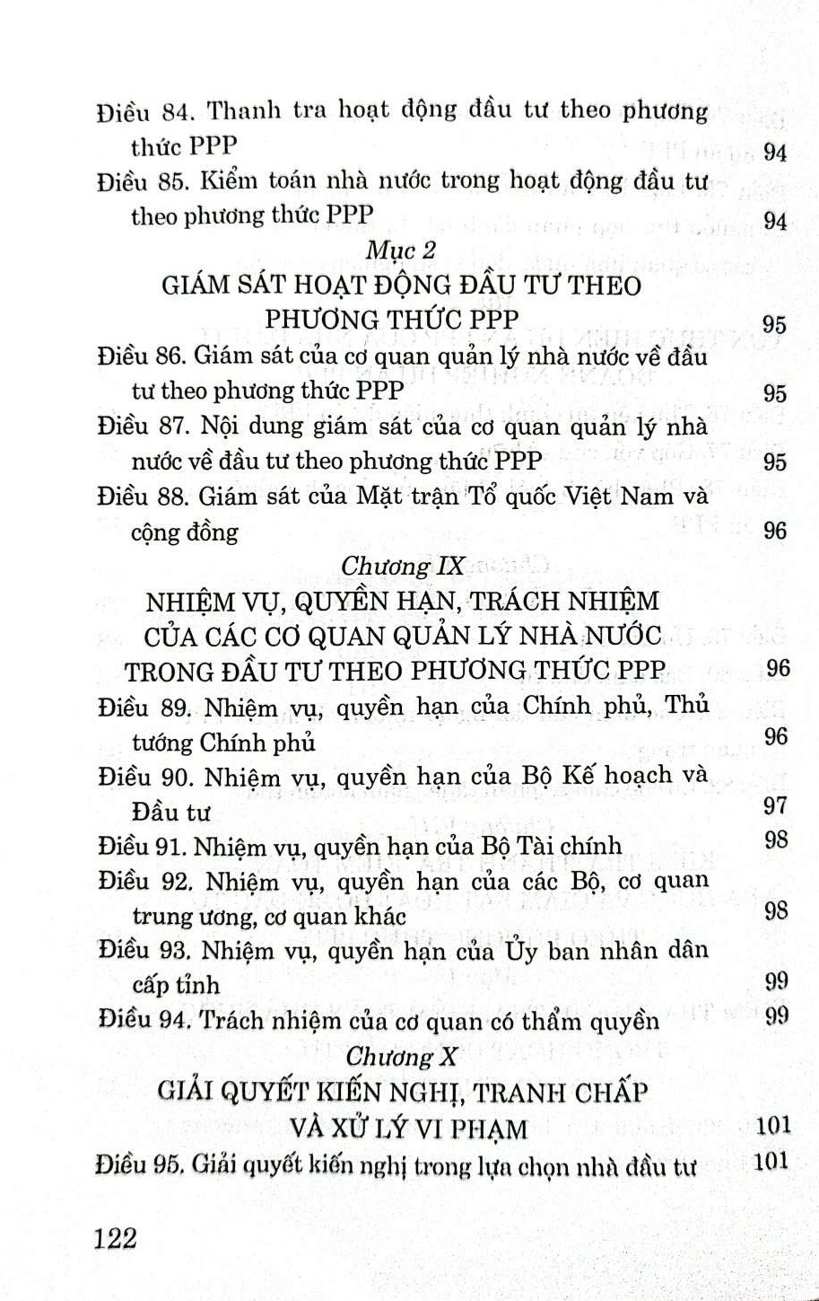 Luật đầu tư theo phương thức đối tác công tư (hiện hành) (sửa đổi, bổ sung năm 2022)