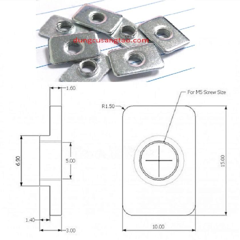 Ốc Slider Plate V slot (2020 / 2040)