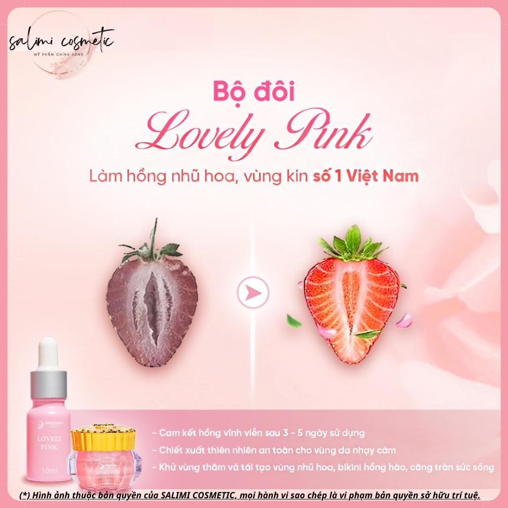 Bộ Đôi Làm Hồng Nhũ Hoa &amp; Bikini LOVELY PINK, Chăm Sóc Da Vùng Kín &amp; Nhũ Hoa, Dưỡng Da Sáng Hồng