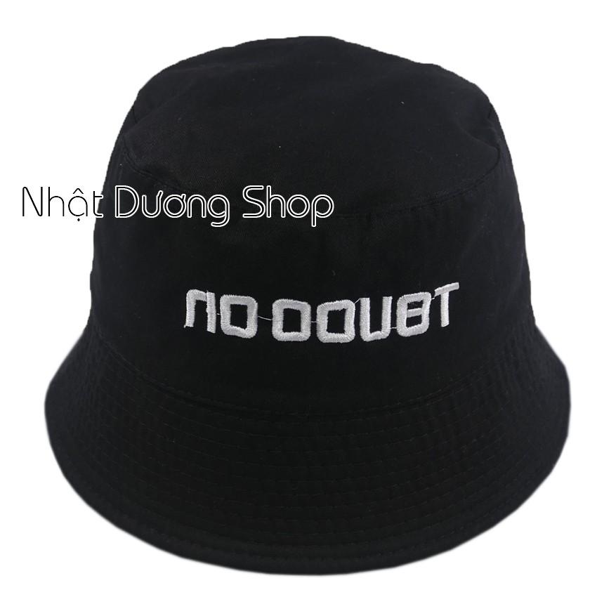 Nón vành cụp No Doubt cá tính - Trắng vải Cotton thoáng mát thích hợp cho ace