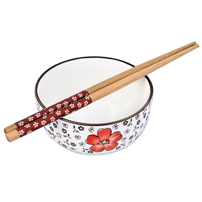 Bộ chén đũa xuất Nhật Camellia cao cấp - Giao màu ngẫu nhiên