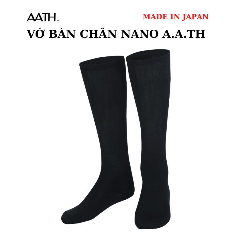 Vớ gối nano AATH Nhật Bản - giãn tĩnh mạch, đau cổ chân, lạnh bàn chân