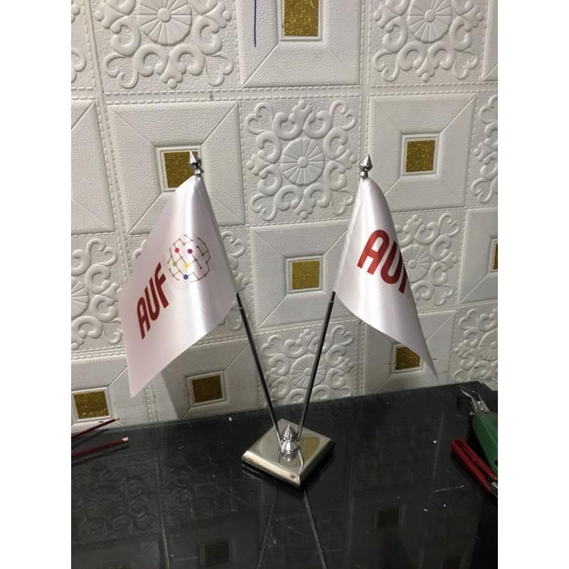 Cờ để bàn đế inox đôi in cờ theo yêu cầu