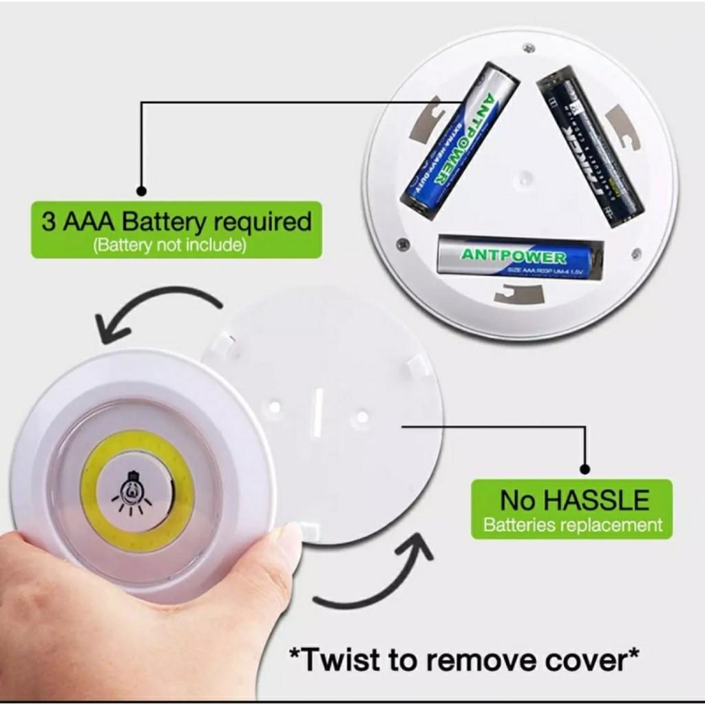 Bộ 3 đèn LED kèm remote điều khiển từ xa, có hẹn giờ trang trí phòng ngủ, hành lang, cầu thang.