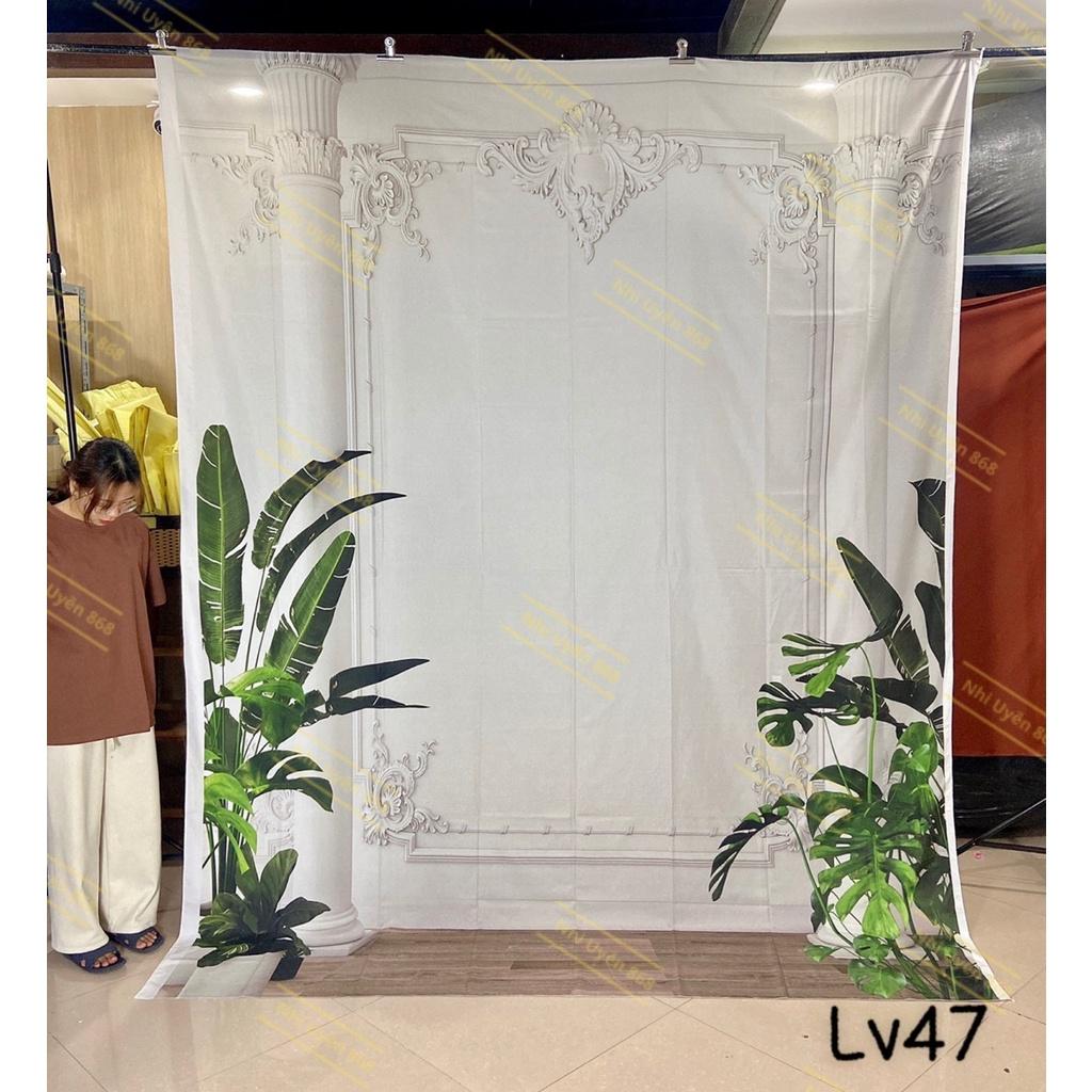Tranh vải decor / Thảm vải treo tường / Thảm vải chụp ảnh chủ đề Livestream cảnh nội thất