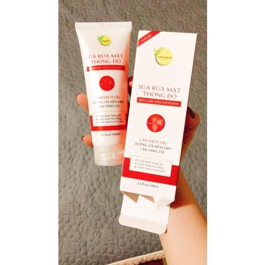 Sữa rữa mặt thông đỏ cao cấp 100gr GreenBon Cosmetics