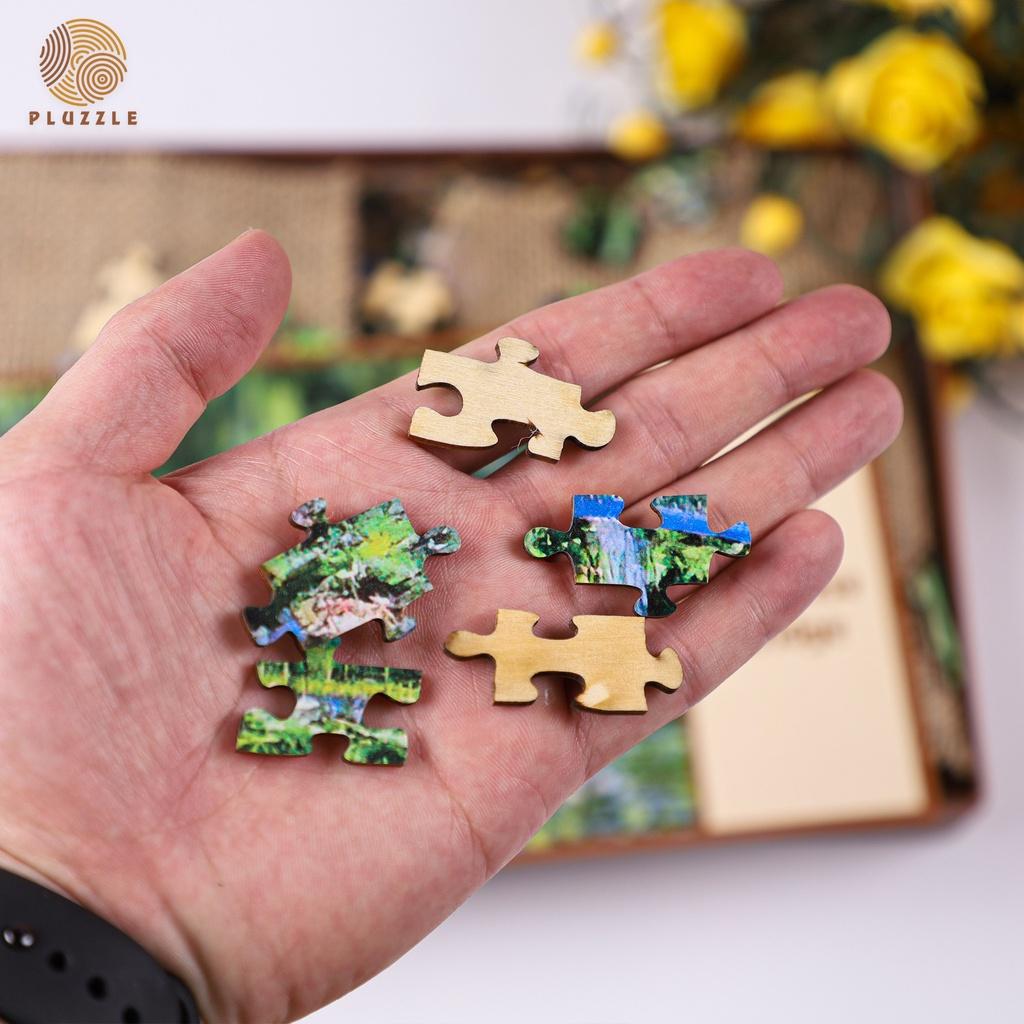 PLUZZLE Bộ xếp hình gỗ thông minh puzzle đồ chơi ghép hình 500 miếng - PZ244 - Water Lilies and Japanese Bridge