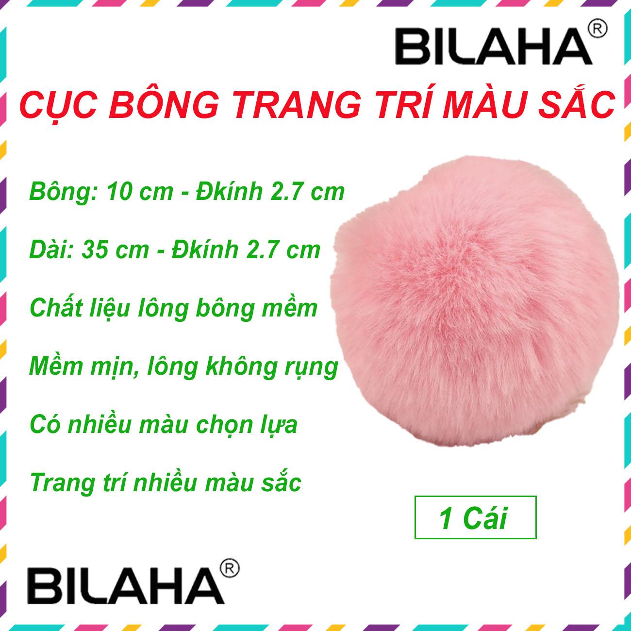 Cục bông trang trí nhiều màu sắc (tùy chọn màu) (Hàng Chính Hãng)