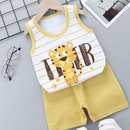 Quần áo bé trai Easy Baby từ 7-16kg, đồ bộ cho bé chất vải cotton thoáng mát thấm hút tốt