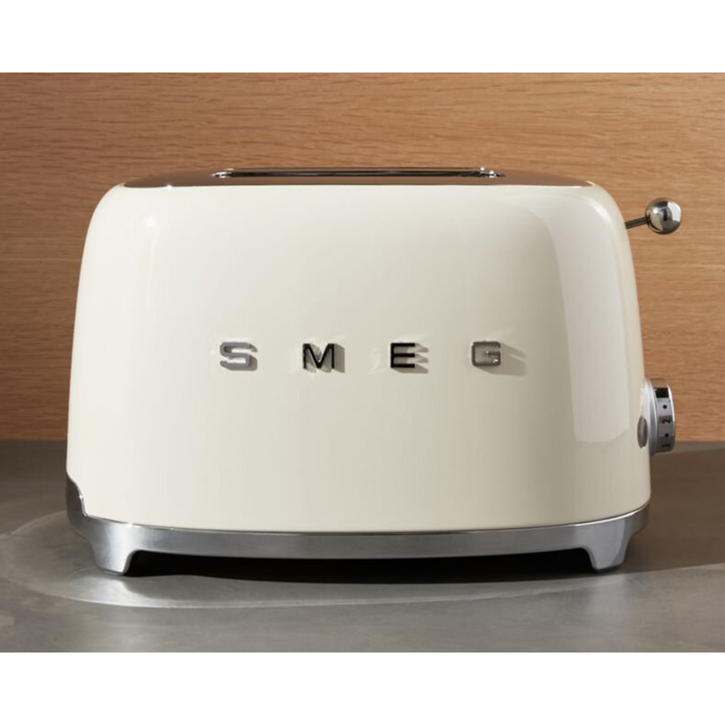 Máy nướng bánh mì Smeg màu kem TSF01CREU 535.43.665 - Hàng chính hãng