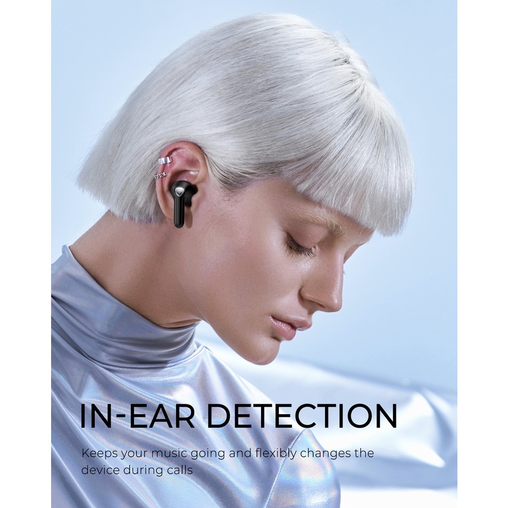 Tai nghe True Wireless Bluetooth Earbuds SoundPEATS Air3, Chip Qualcomm QCC3040, Driver 14,2mm - Hàng Chính hãng