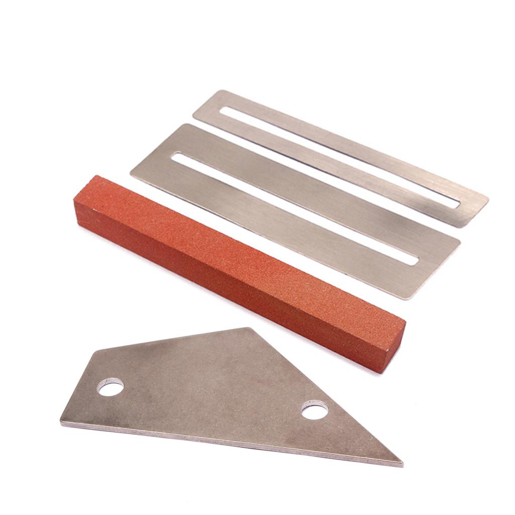 Durable 1 Set Fret Rocker+Fretboard Protectors+Sander for Guitar Bass Parts Luthier Tool