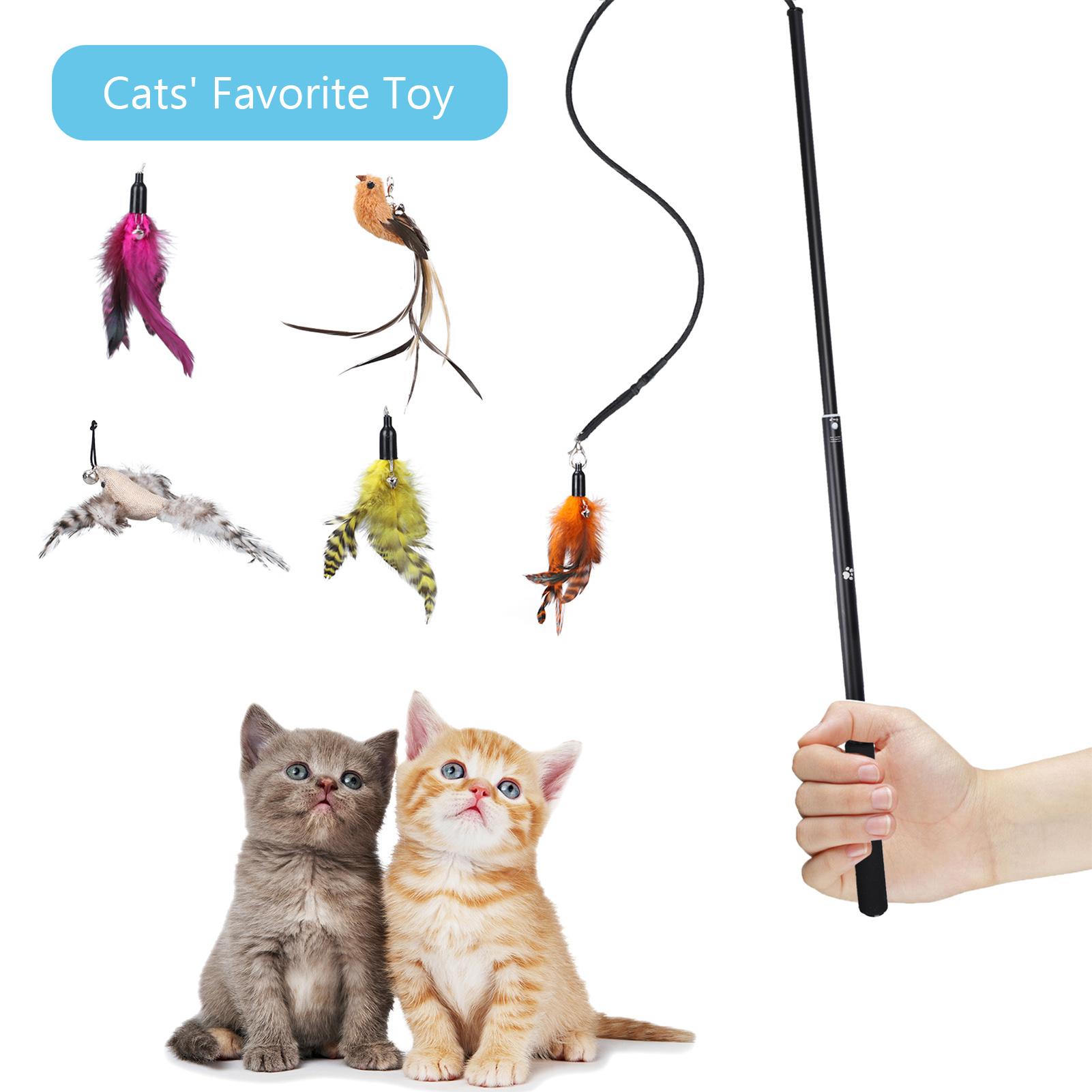 Đồ Chơi Tương Tác Lông Mèo Có Thể Thu Lại