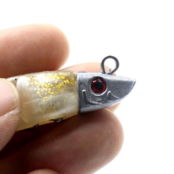 Mồi mềm đầu bọc chì câu lure 15G- Mồi mềm câu cá lóc, các chẽm.