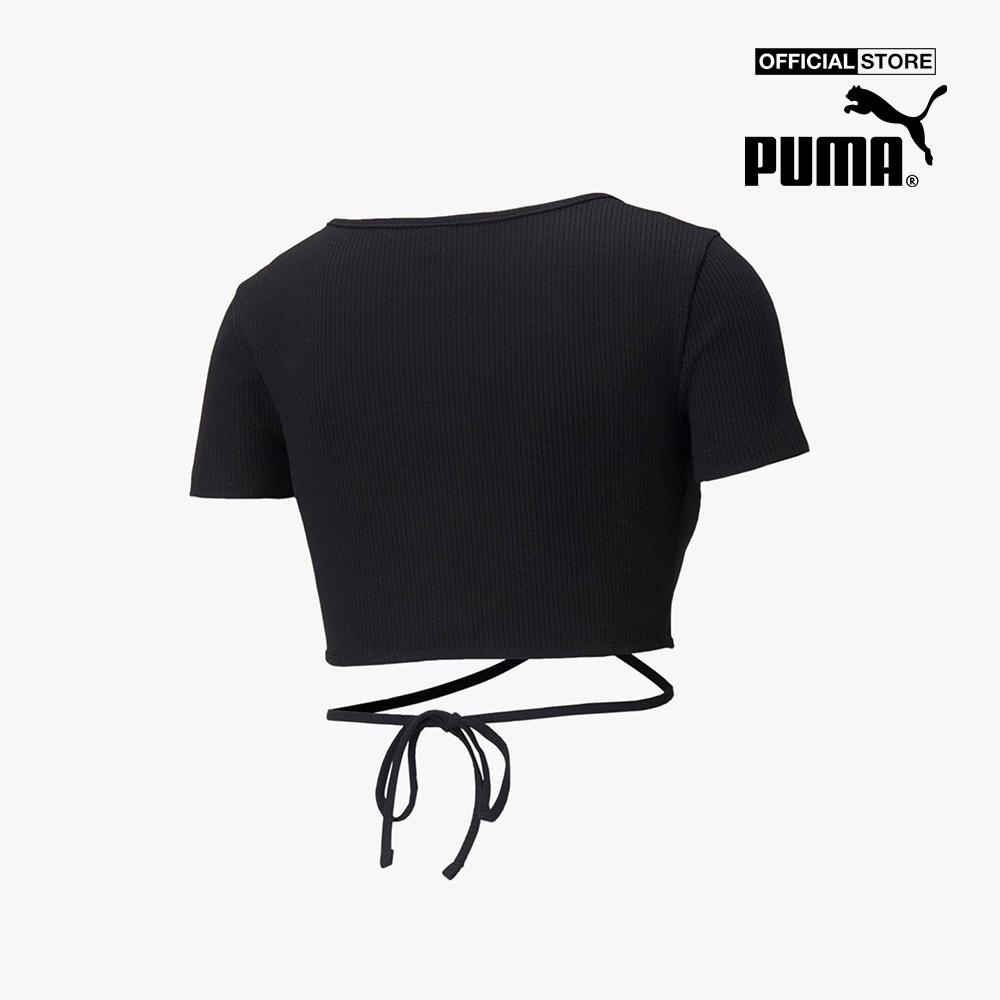 PUMA - Áo croptop thắt dây Classics Ribbed 533450