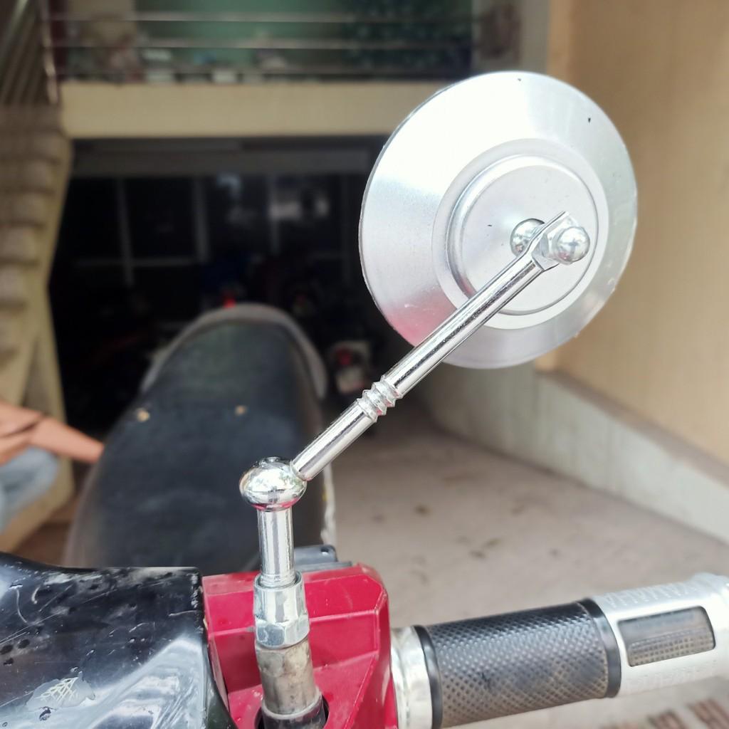 Gương xe máy nhỏ TRÒN - thời trang, góc nhìn rộng, đủ màu nổi bật