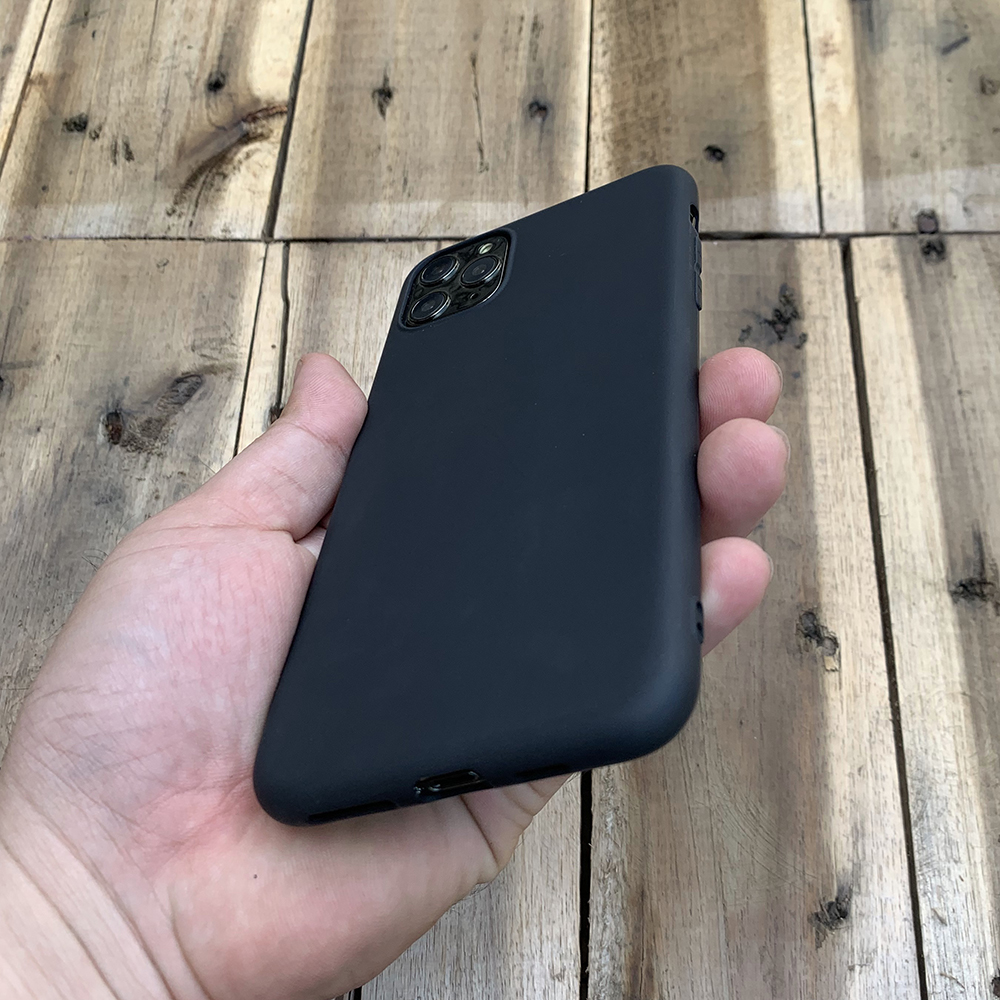 Ốp lưng dẻo mỏng dành cho iPhone 11 Pro Max - Màu đen