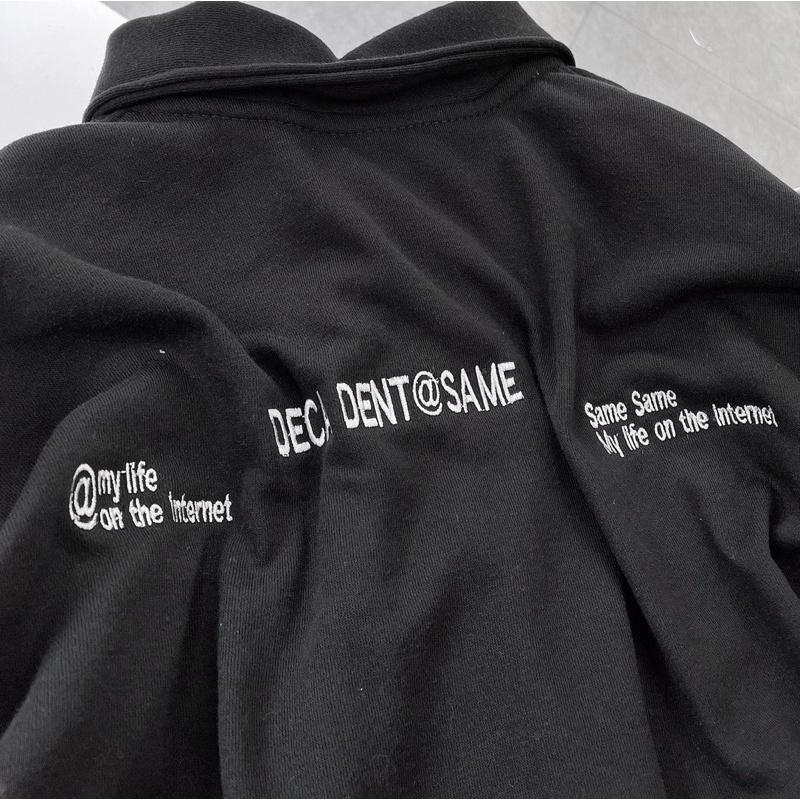 áo sweater SAMES màu đen unisex ảnh thật SSSTore ( nam nữ mặc đều được