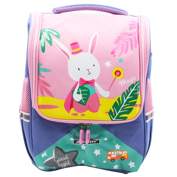 Cặp Học Sinh Chống Gù Bé Gái S - Magic Rabbit - Miti C11075S-RAB-PUR.L-PIN.L - Màu Hồng