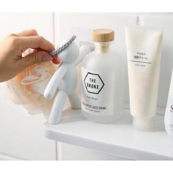 Kệ dán tường siêu dính hình người nhà tắm, nhà bếp, giá sách