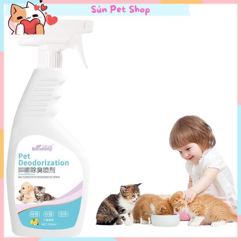 Xịt khử khuẩn cho thú cưng Borammy 500ml