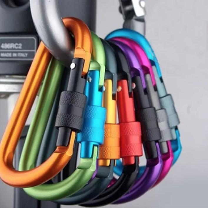 Móc khóa đa năng – Carabiner – chất liệu nhôm cao cấp